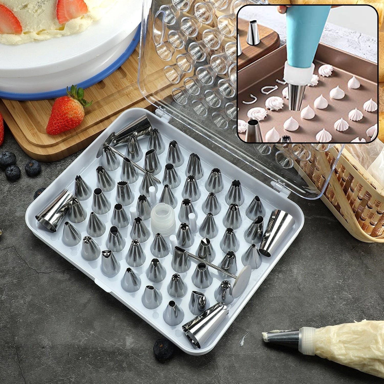 4722 Cake Nozzle Set and Cake Nozzle Tool Used for Making Cake and Pastry Decorations. DeoDap 4722 Cake Nozzle Set and Cake Nozzle Tool Used for Making Cake and Pastry Decorations. DeoDap